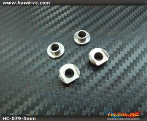 Hawk Creation LOGO 600 Metal Balde Grip 5mm Mounting Adaptor Set